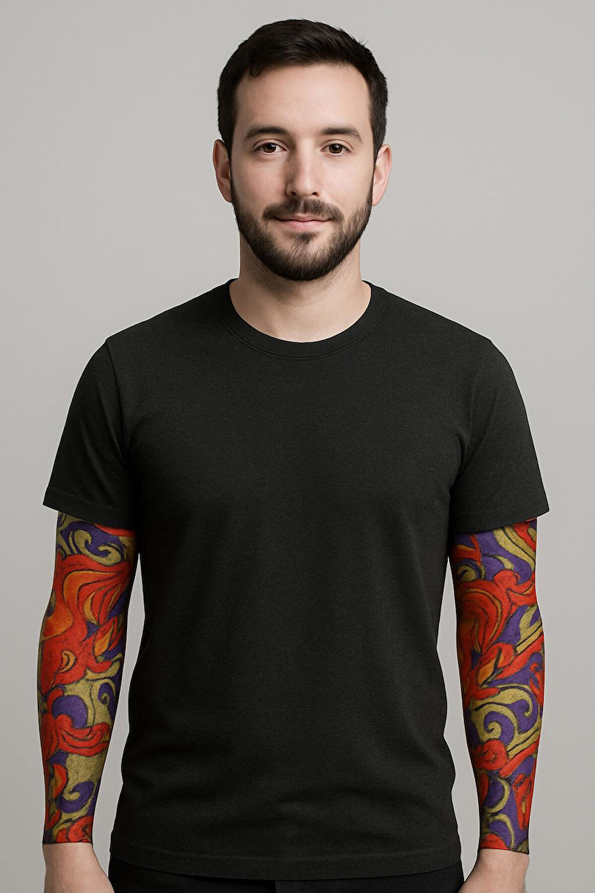 Çorap Dövme Giyilebilir Kol Bacak Dövmesi Likralı 2 Adet Model 4 (5060)