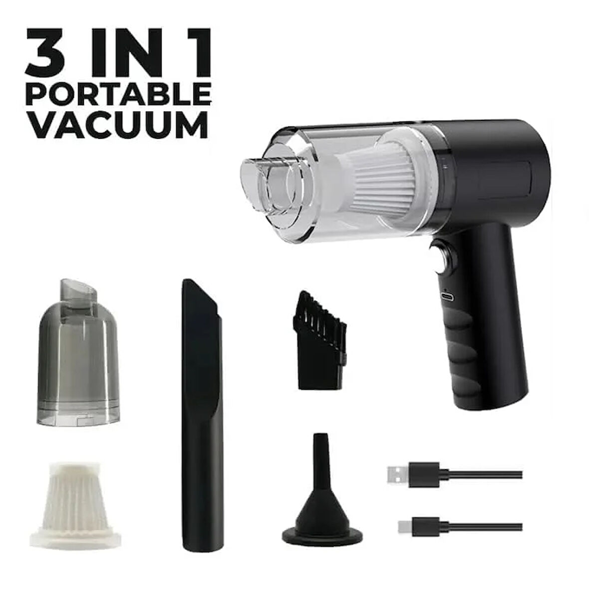 Mini Şarjlı Araç Süpürgesi AS-228 (5060)