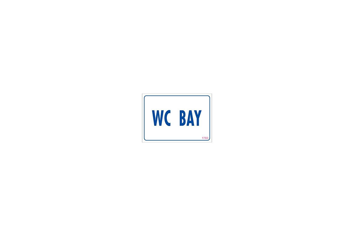 WC Uyarı Levhası 17,5x25 KOD:1783