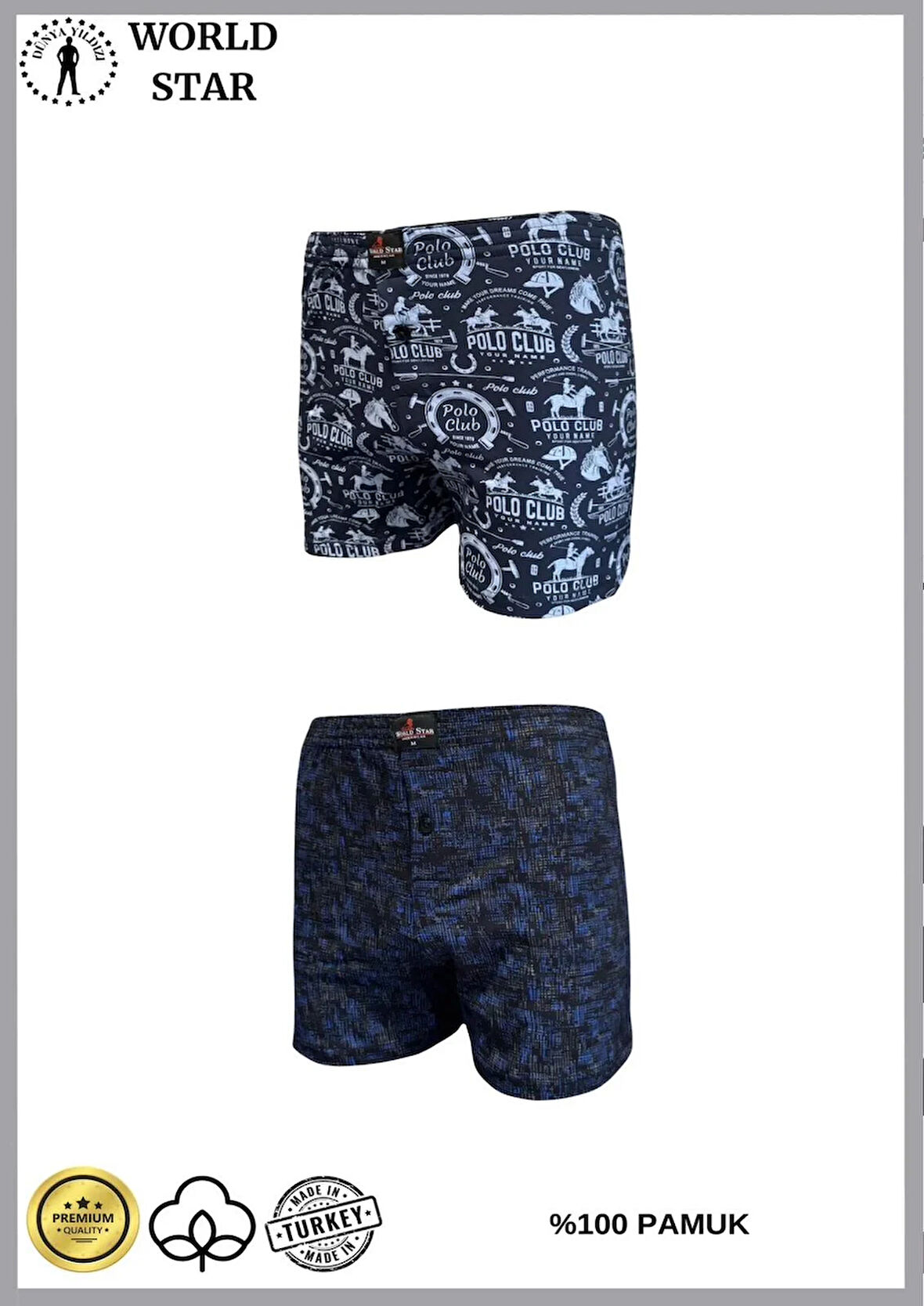 Aria's Closet 2'li Likralı Pamuklu Renkli Erkek Boxer