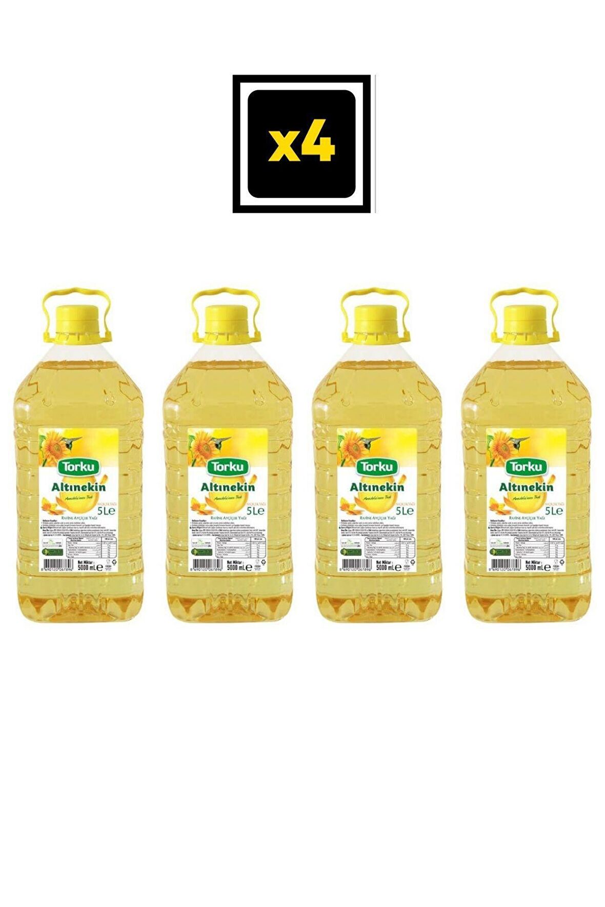 Torku Altınekin Pet Ayçiçek Yağı 4x5 lt 