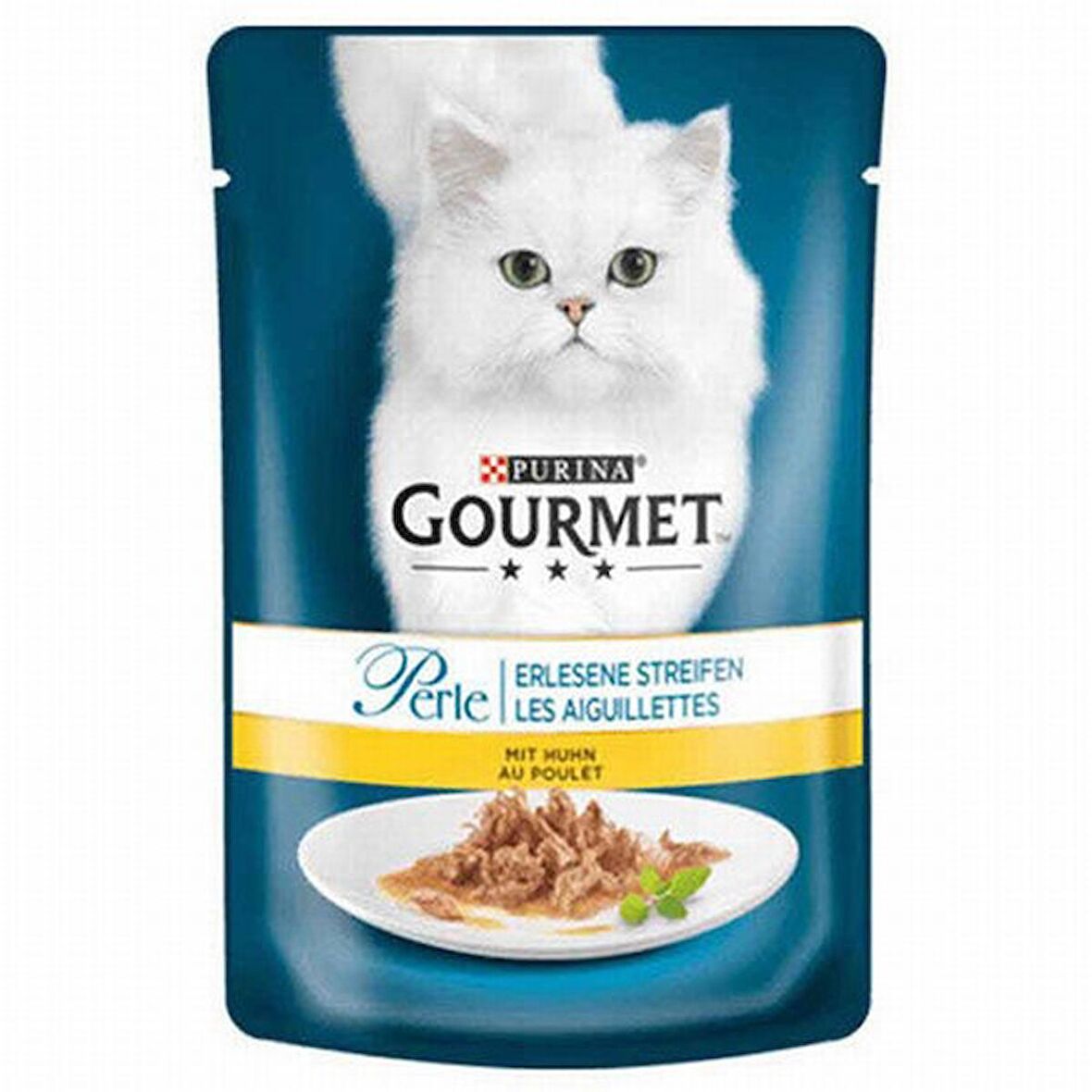 Gourmet Perle Izgara Tavuklu Yetişkin Kedi Pouch 12x85 Gr 