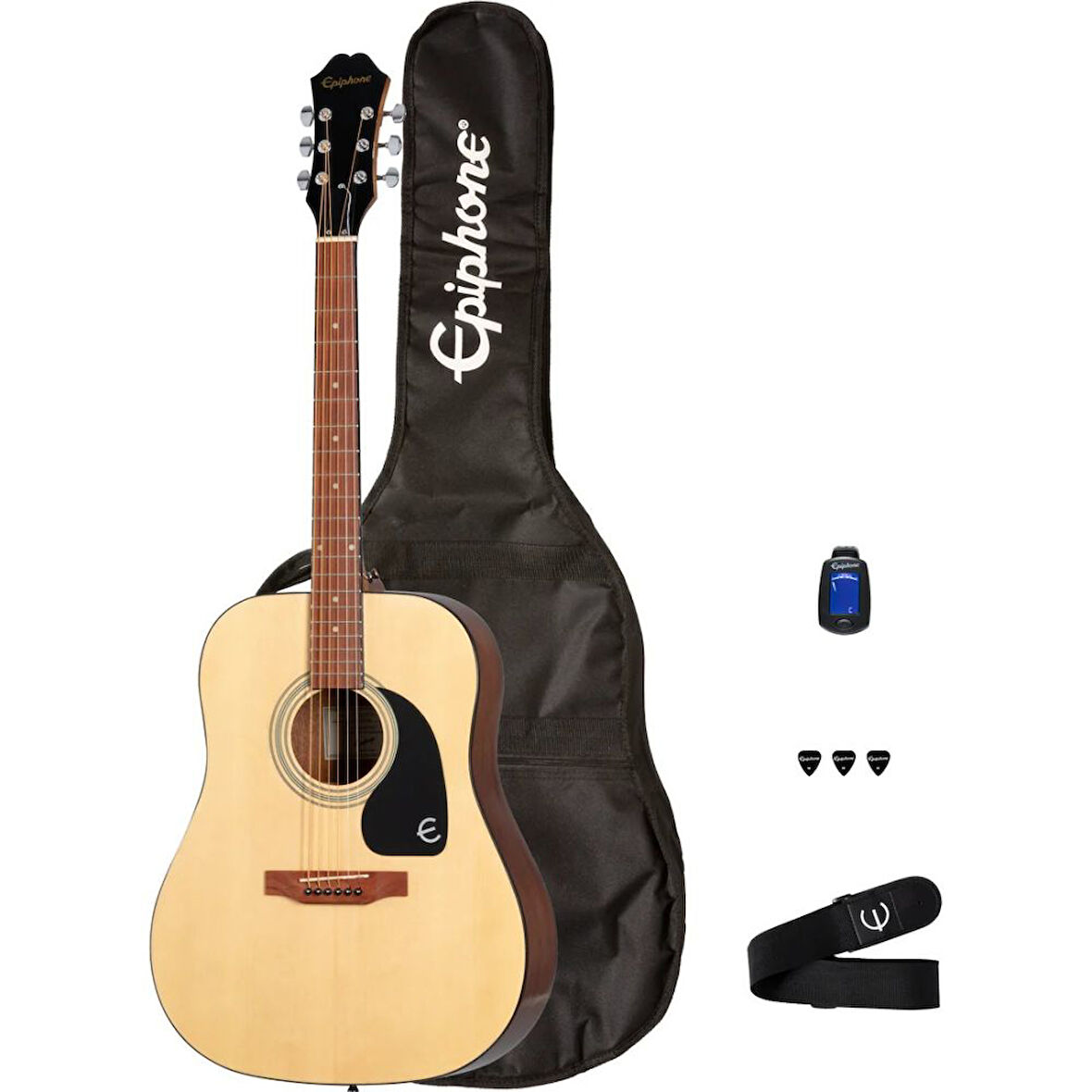 Epiphone DR-100 Songmaker Akustik Gitar Seti (Natural)