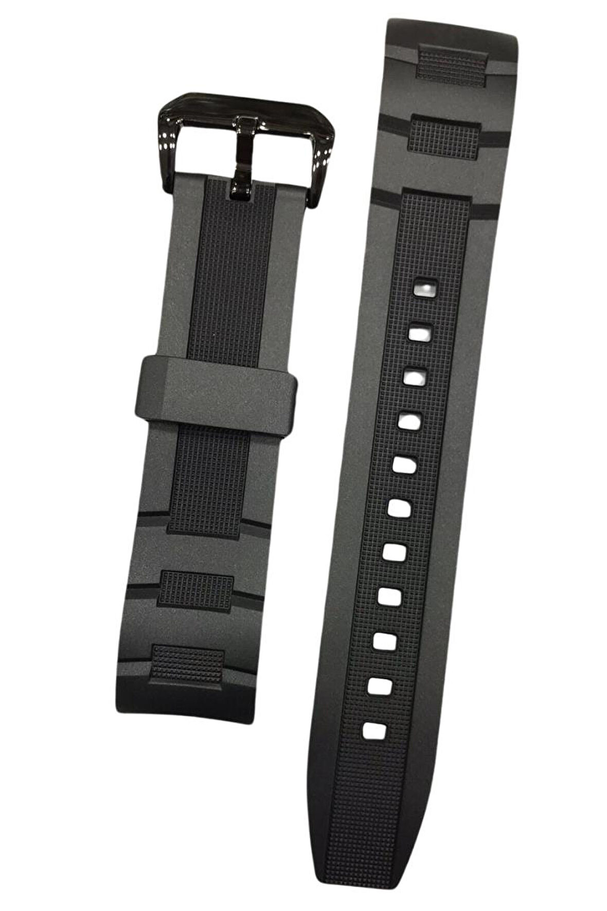 Casio Edifice EFR-516PB Siyah Orijinal Silikon Saat Kordonu