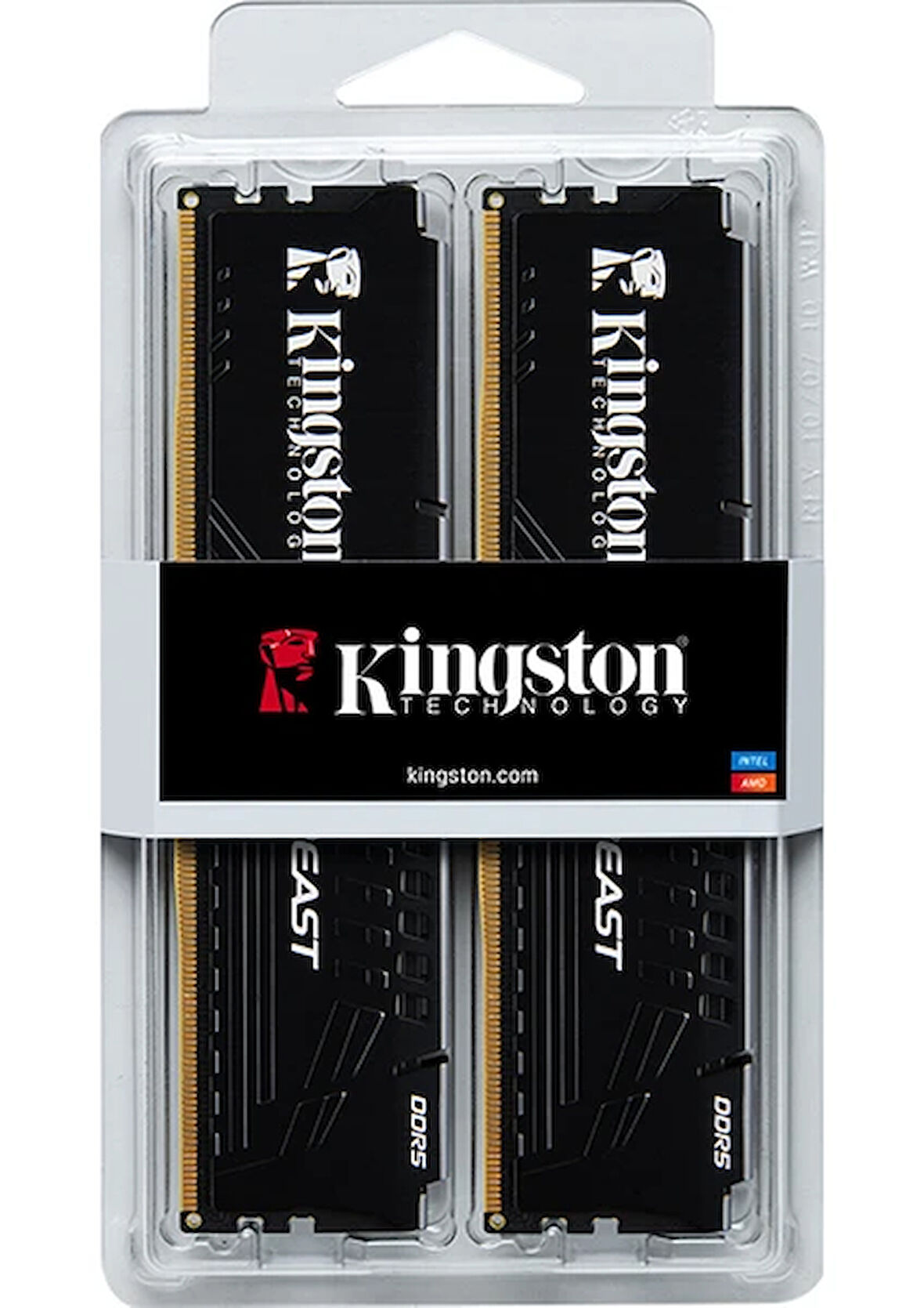 KINGSTON BEAST EXPO 32GB (2x16GB) DDR5 5600Mhz Soğutuculu CL36 Gaming PC Ram KF556C36BBEK2-32TR