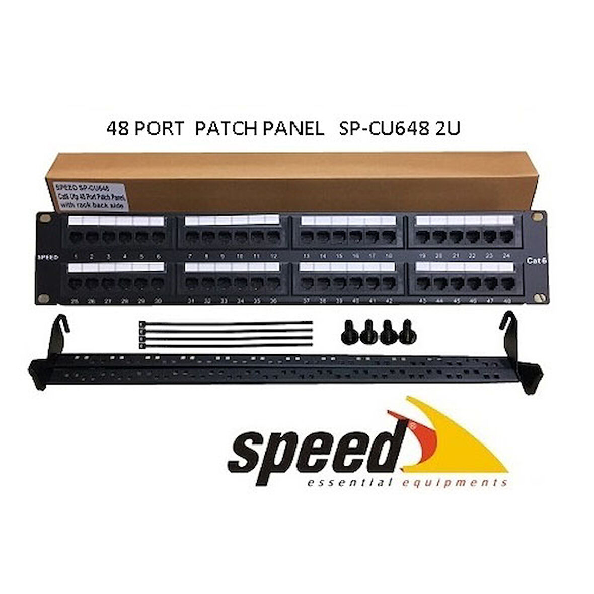 SPEED SP-CU648 48 PORT UTP CAT6 PATCH PANEL