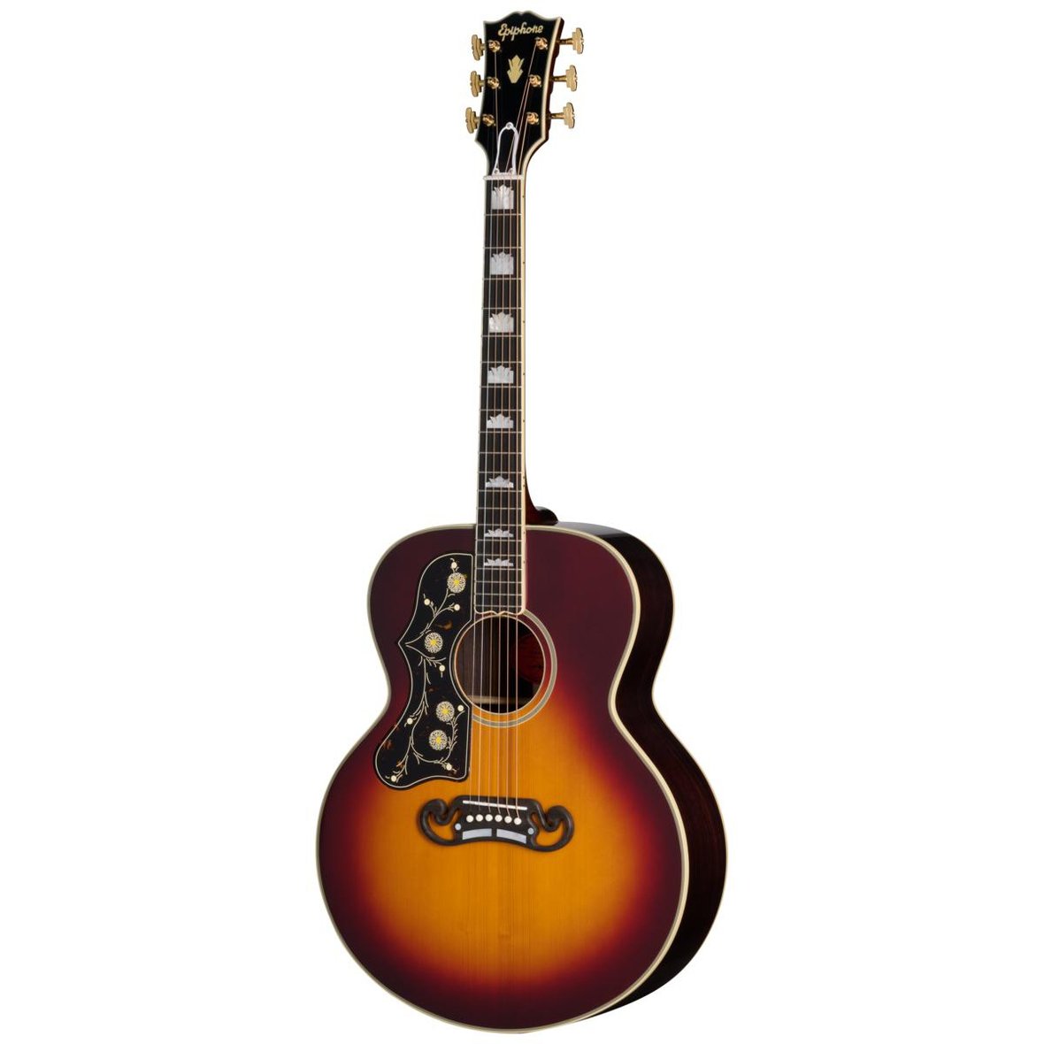 Epiphone Pre-war SJ-200 Rosewood Reissue Solak Elektro Akustik Gitar (Vintage Sunburst)