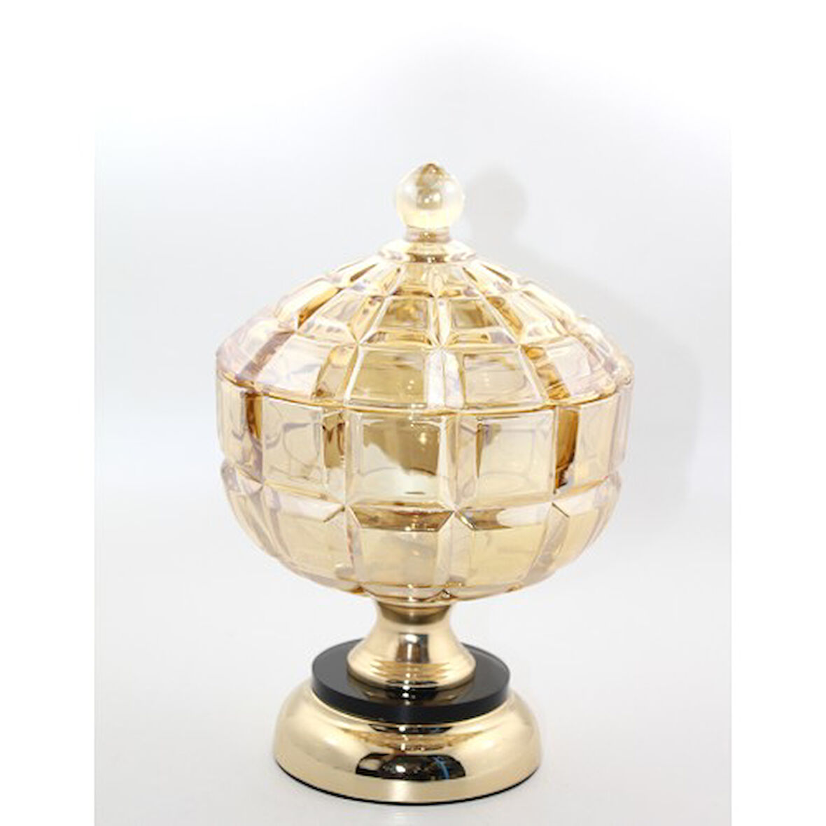 Periboia Kapaklı Cam Şekerlik Model 2 