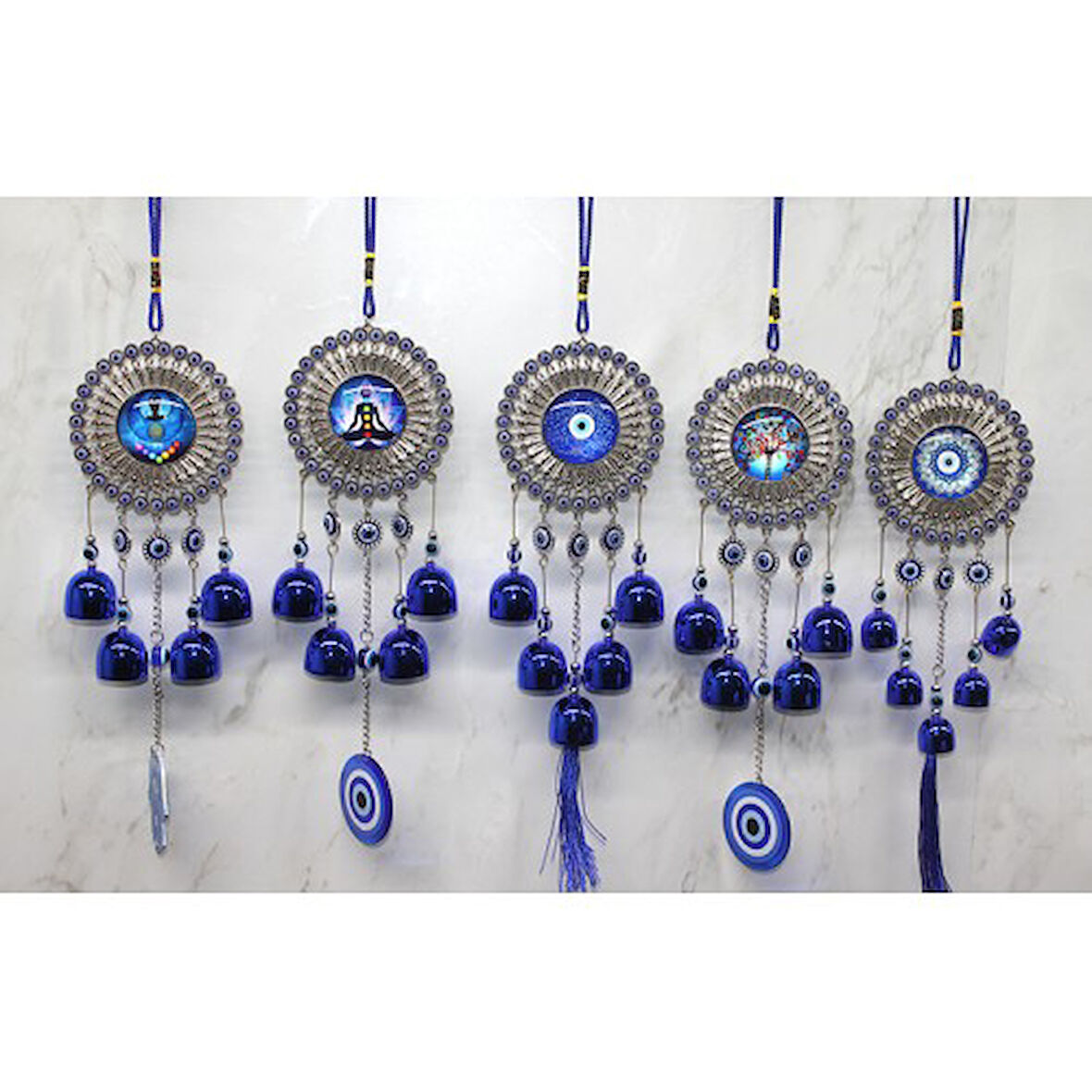 Periboia Metal Nazar Boncuğu Çan Model 9