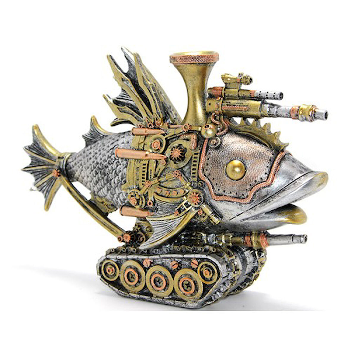 Periboia Steampunk Polyester Tasarım Balık Figürü 
