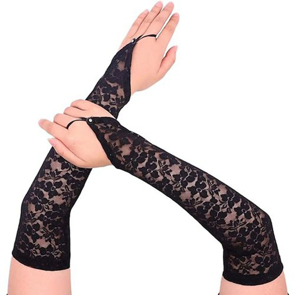 Periboia Parmak Askılı Zarif Dantel Eldiven