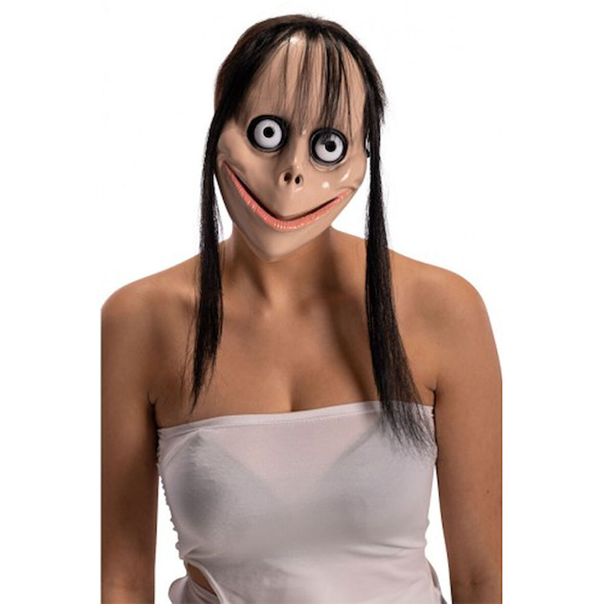 Periboia Korkunç Ürpertici Uzun Saçlı Momo Maskesi