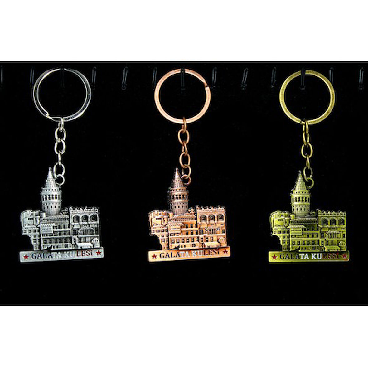 Periboia Metal Galata Kulesi Anahtarlık Model 4