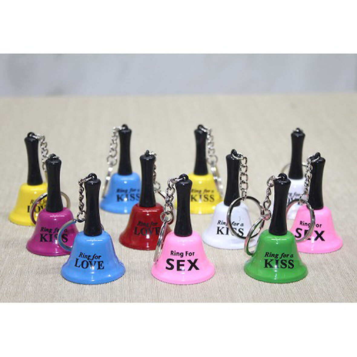 Periboia Sex, Kiss, Love Zil Anahtarlık 