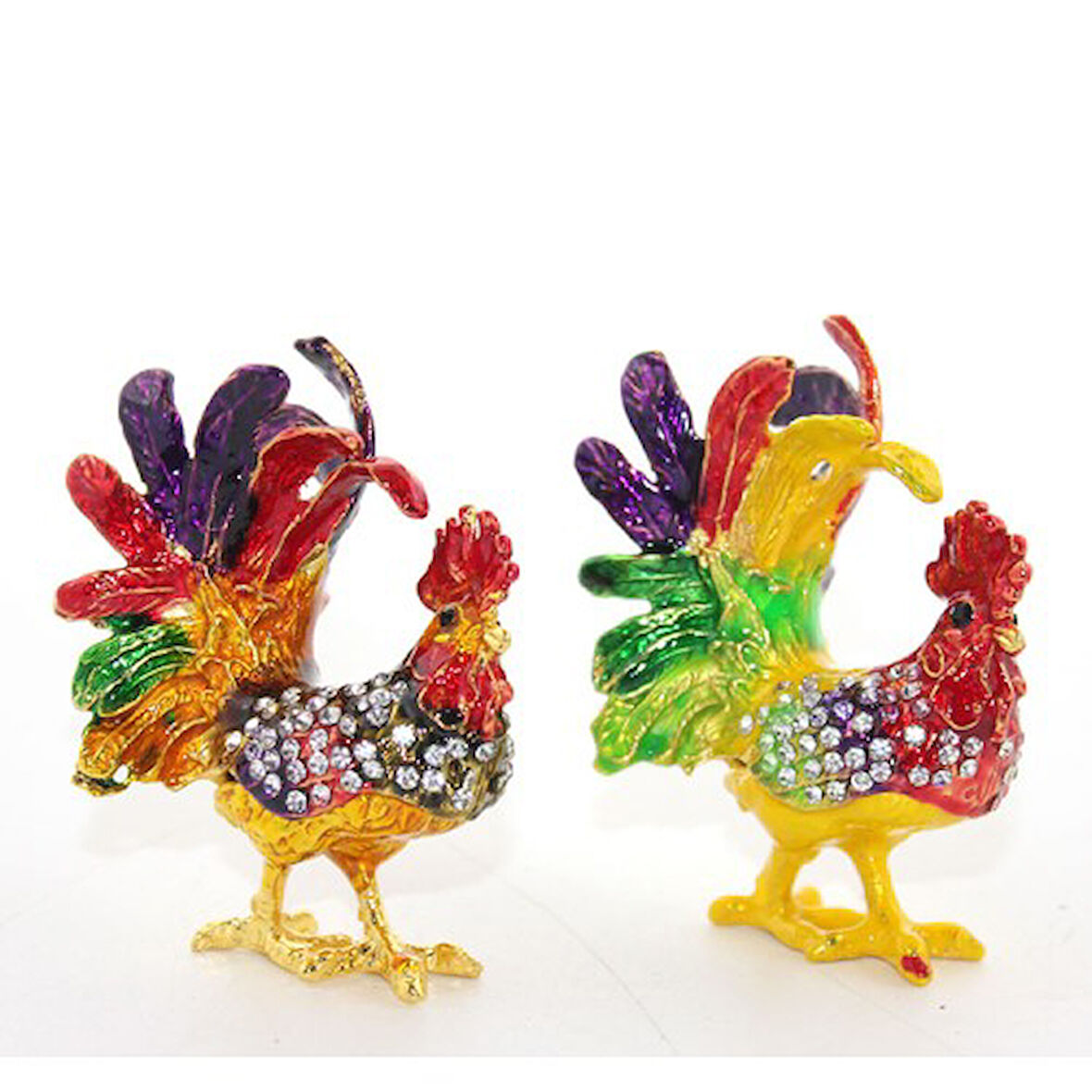 Periboia Swarovski Taşlı Tekli Horoz Model 1 