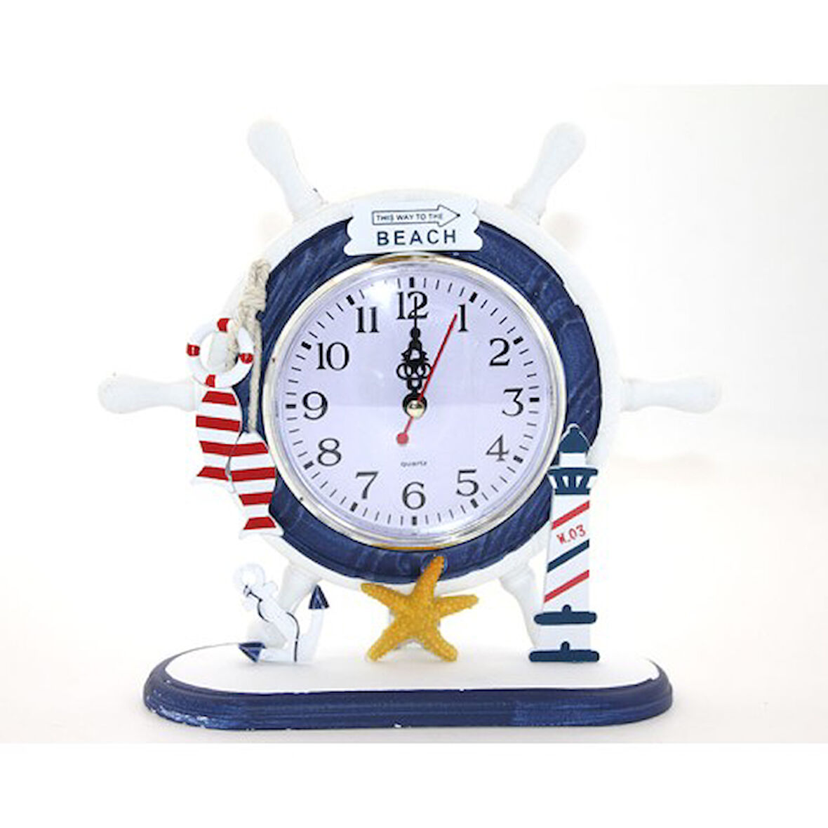 Periboia Ahşap Marin Dümenli Saat Model 3