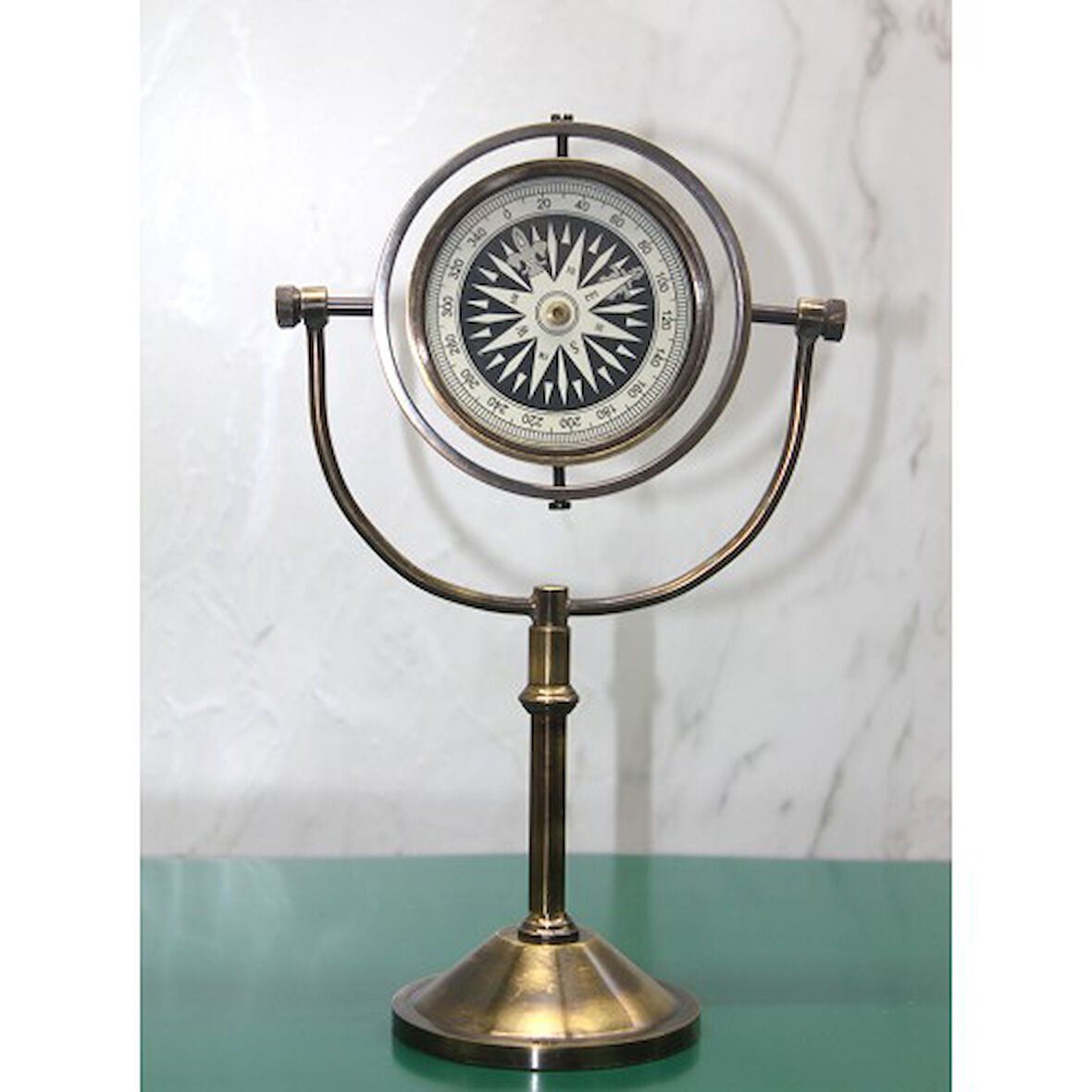 Periboia Pirinç Masa Üstü Pusula Model 4