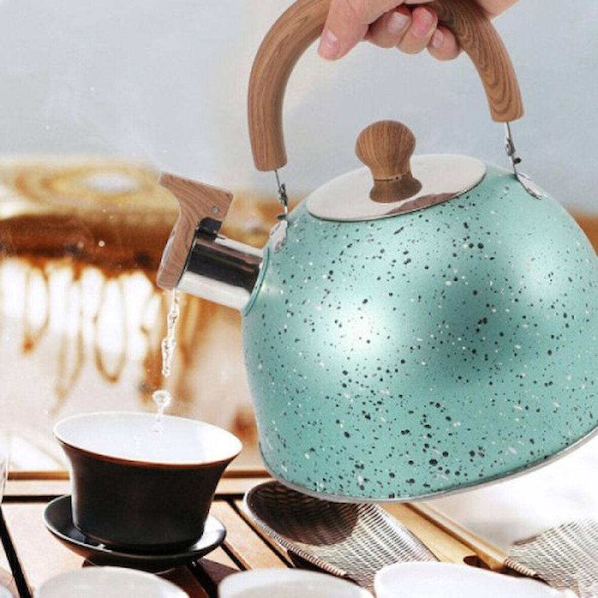 Periboia Granit Görünümlü Demlik