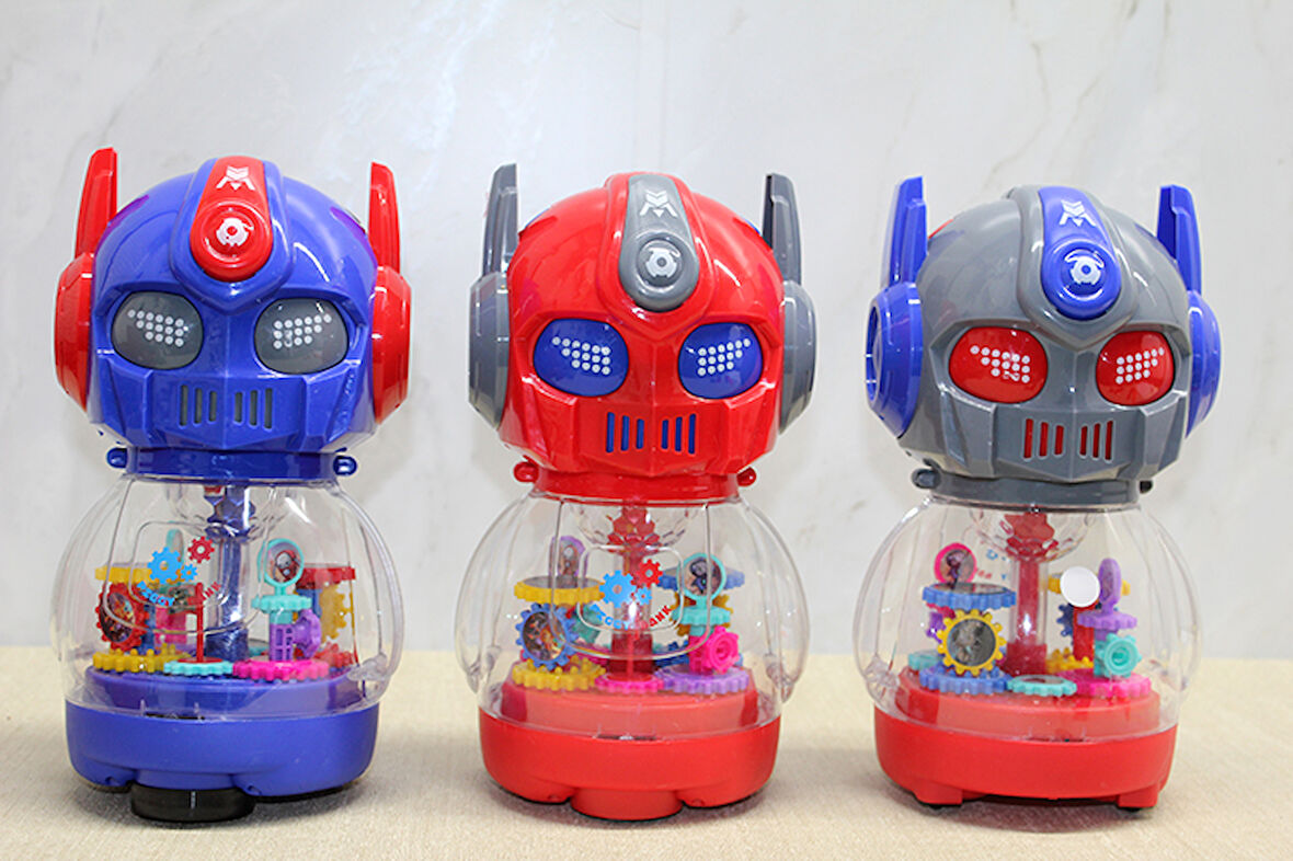 Periboia Dans Eden Işıklı Robot Kumbara