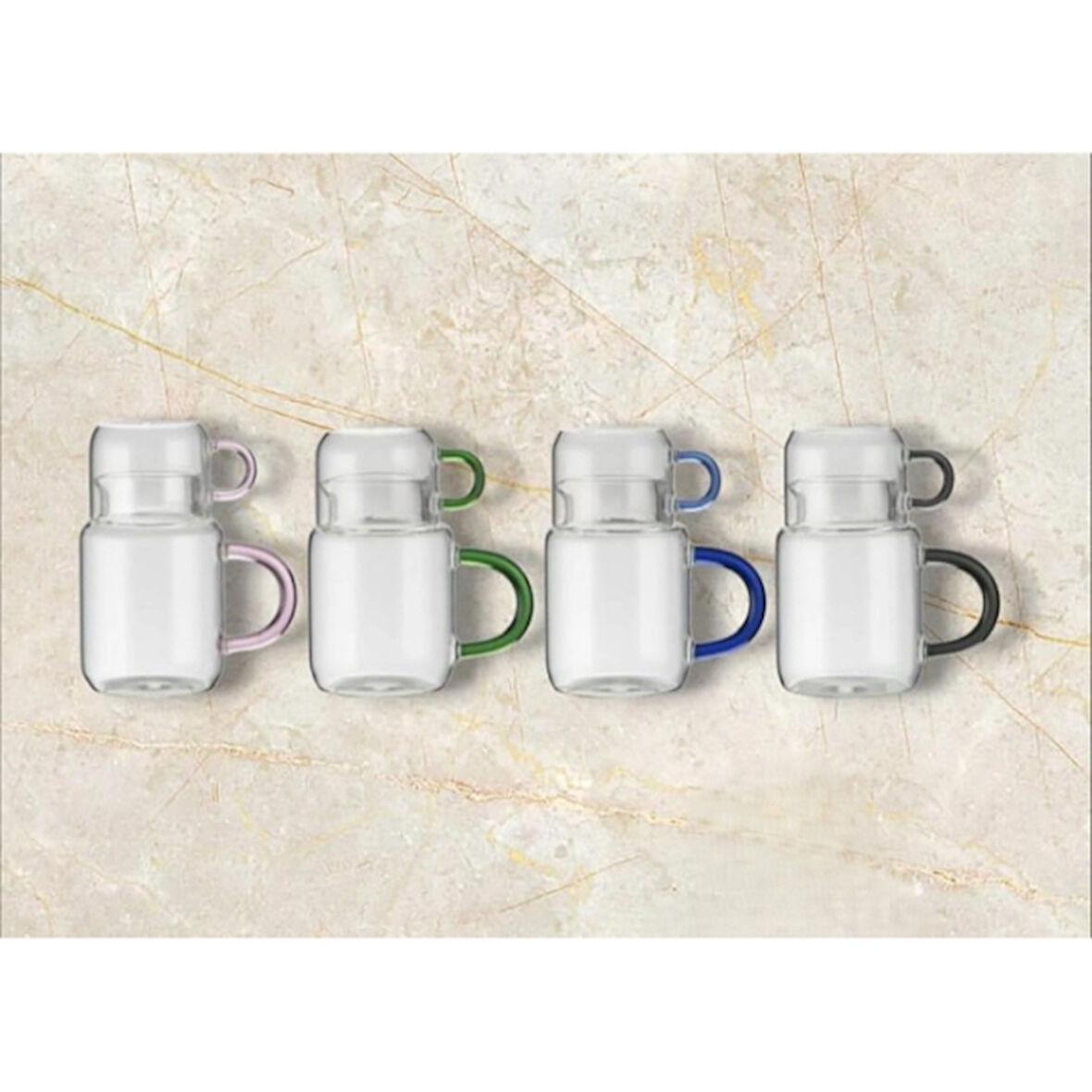 Periboia Cam Bardak Sürahi