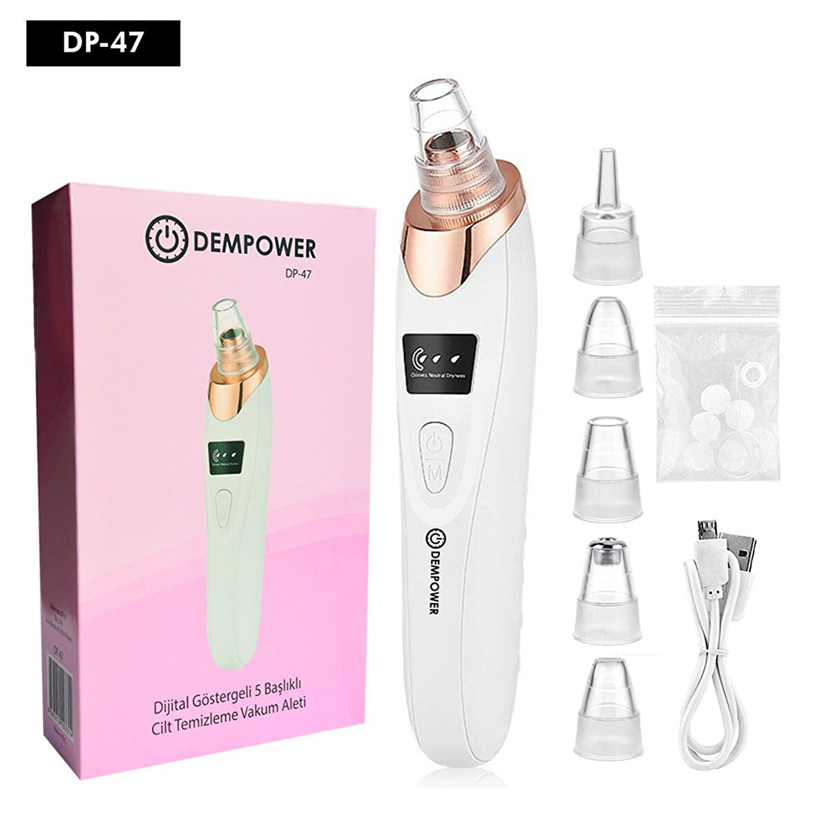 Periboia Dijital Göstergeli Siyah Nokta Vakum Cihazı