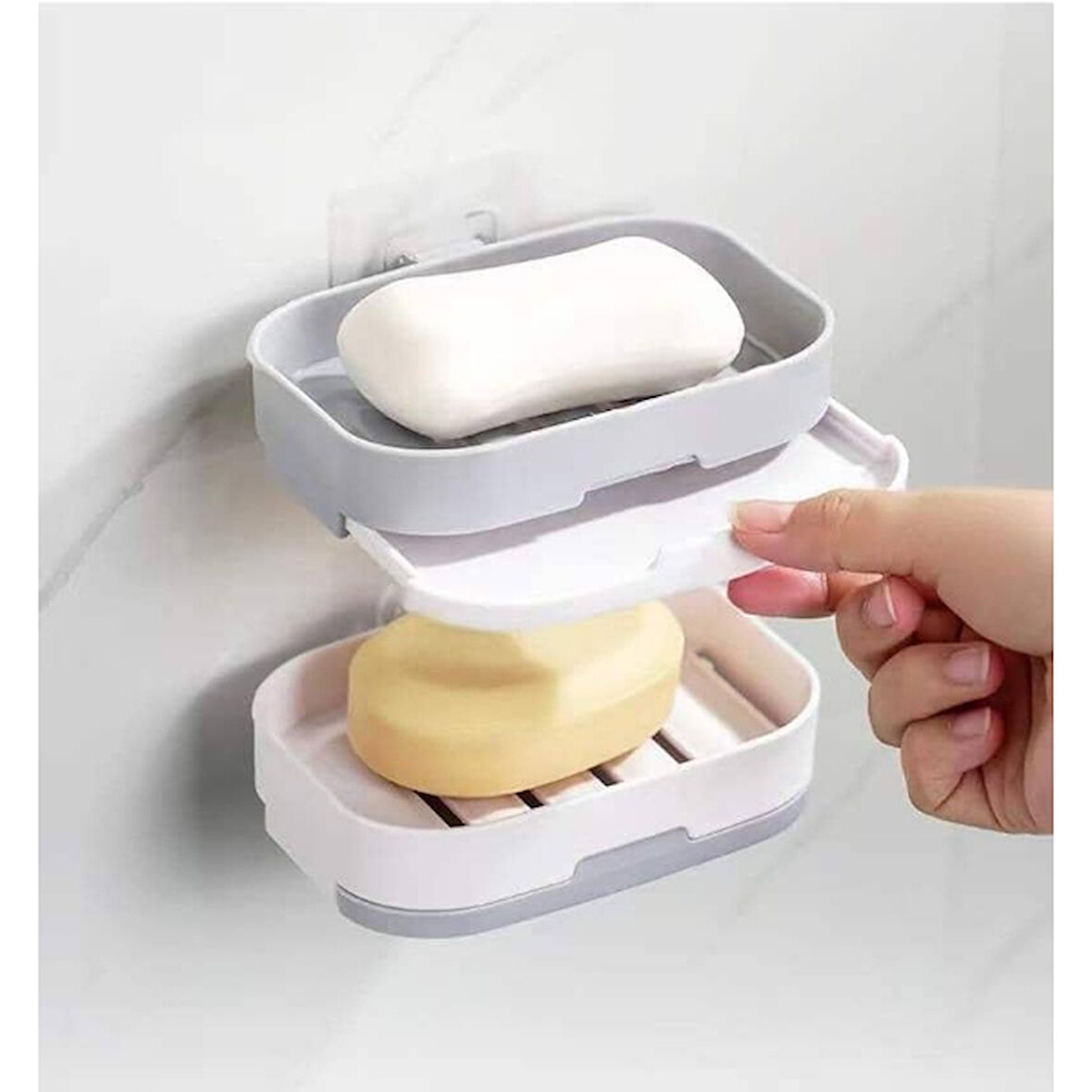 Periboia Çift Katlı Drenajlı Sabunluk 