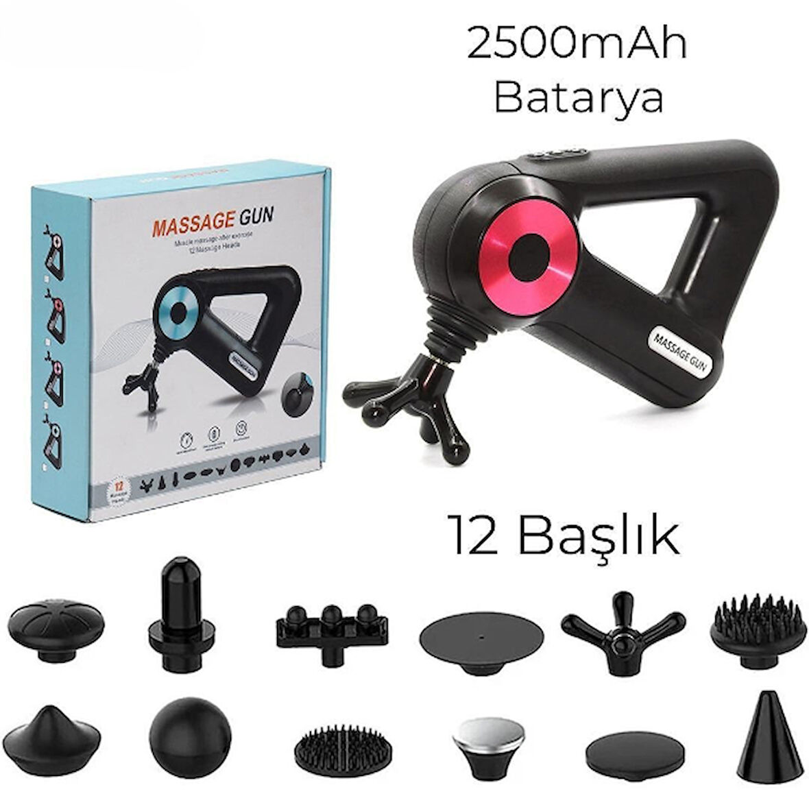 Periboia 12 Başlıklı Masaj Aleti 