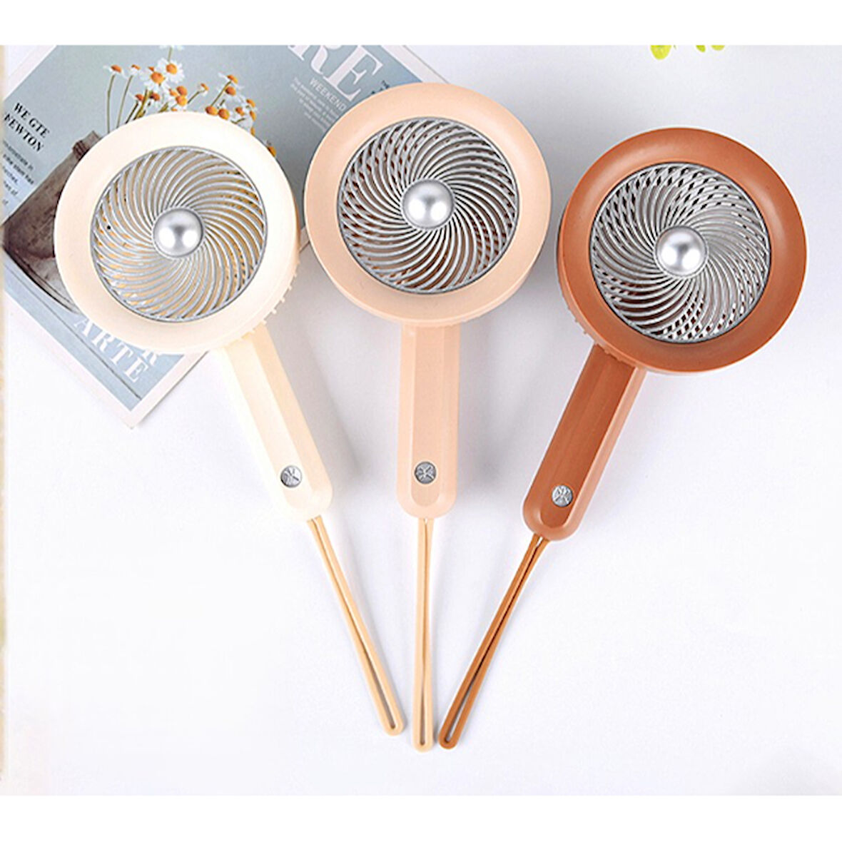 Periboia Şarjlı Taşınabilir Mini El Fanı