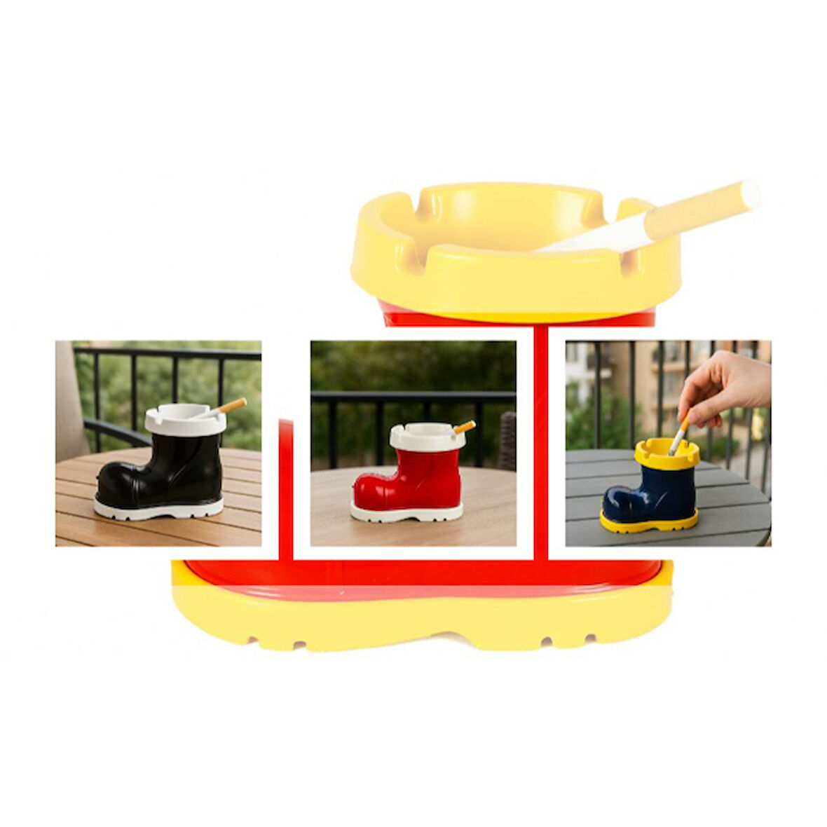 Periboia Bot Tasarımlı Kokusuz Küllük