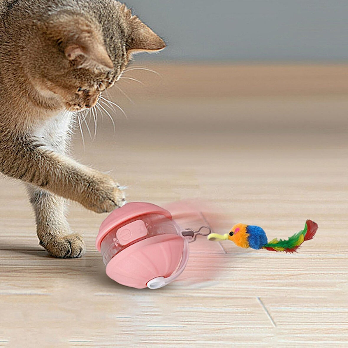 Periboia Şarjlı Hareketli Kedi Topu Oyuncak