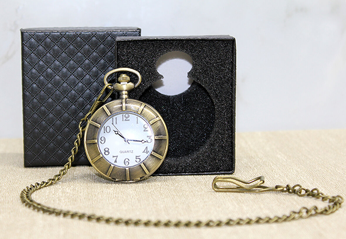 Periboia Özel Kutulu Antik Köstekli Saat Model 1