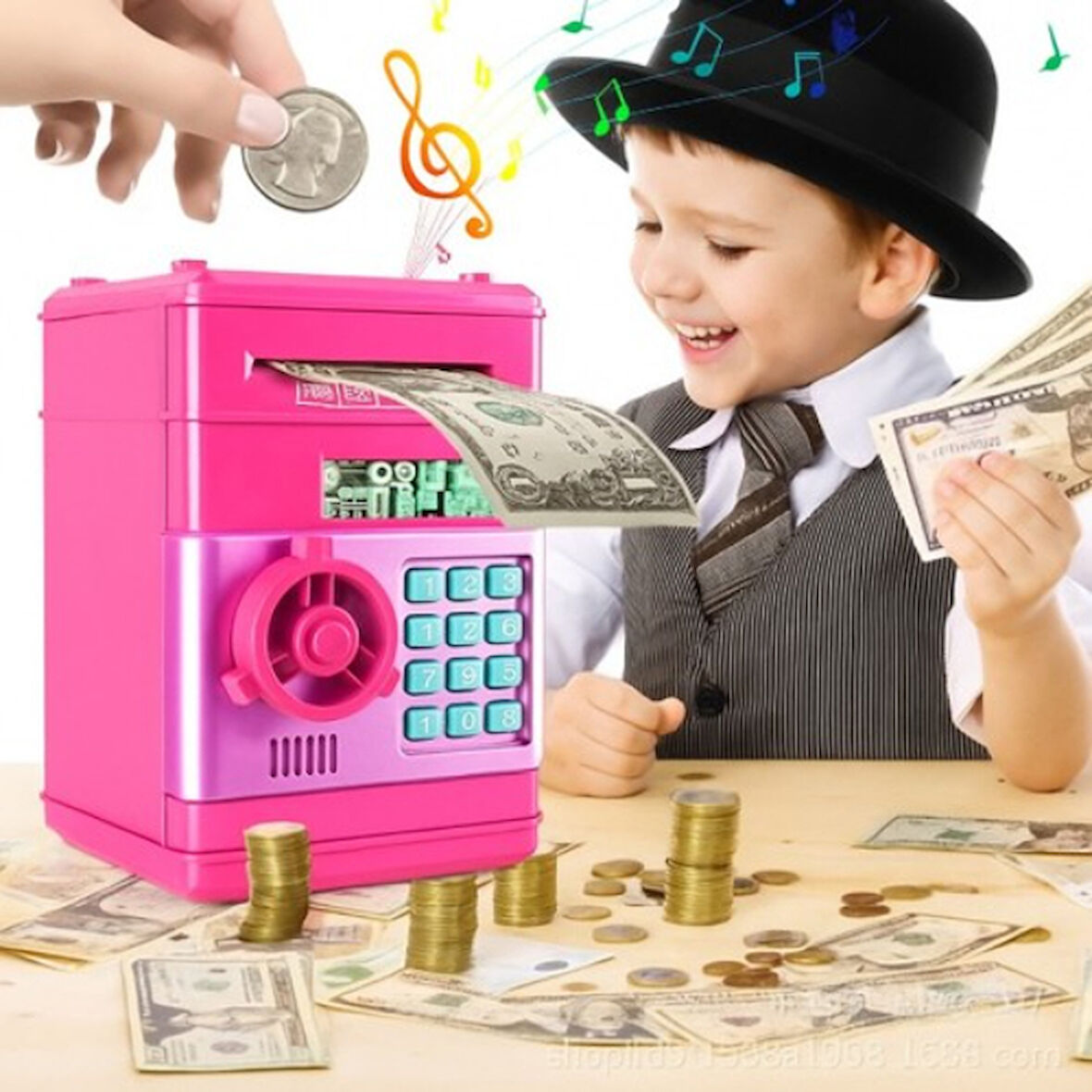 Periboia Elektronik Şifreli Kasa Otomatik ATM Kumbara