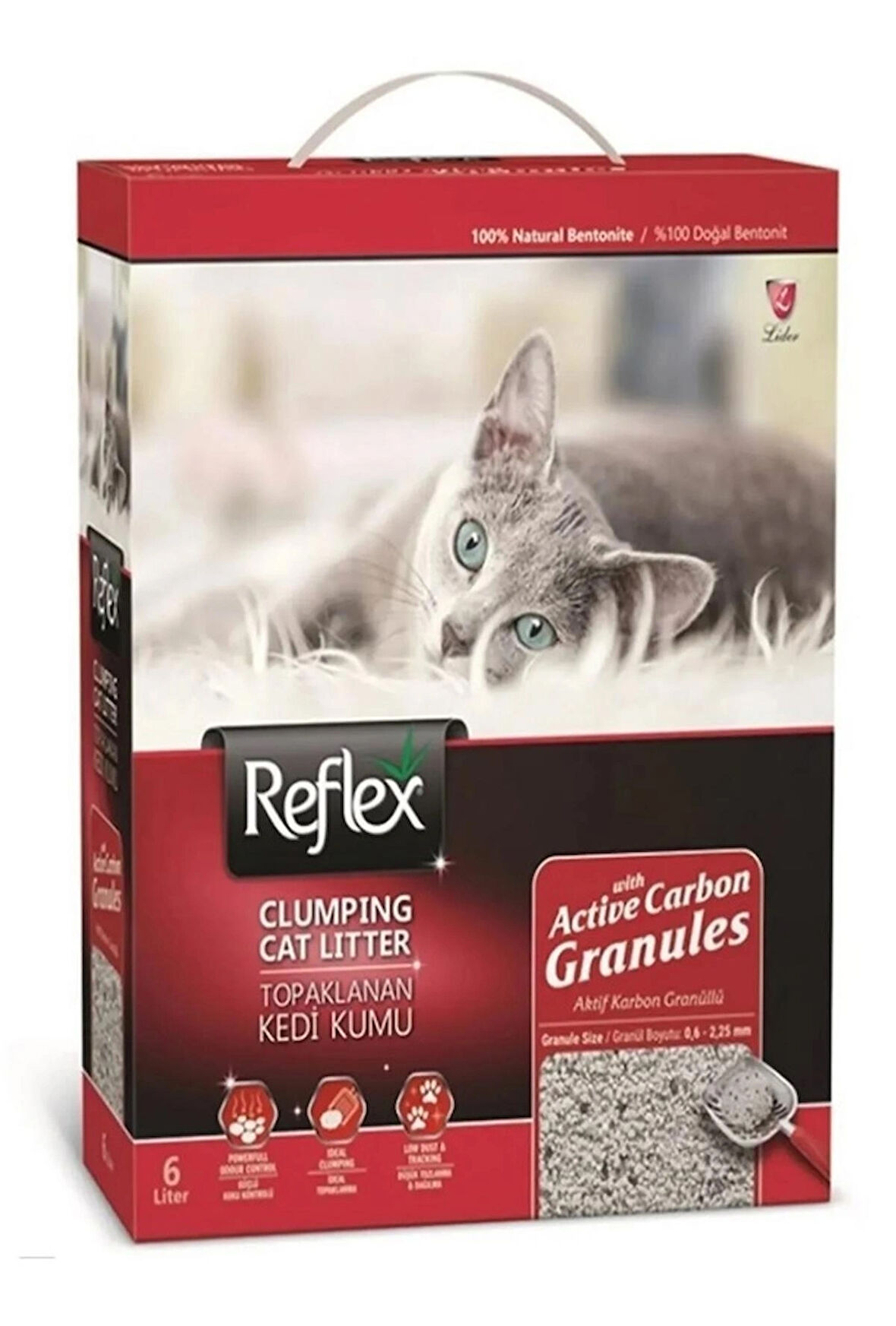 Reflex BOX 6LT ACTIVE CARBON GRANULES KEDİ KUMU