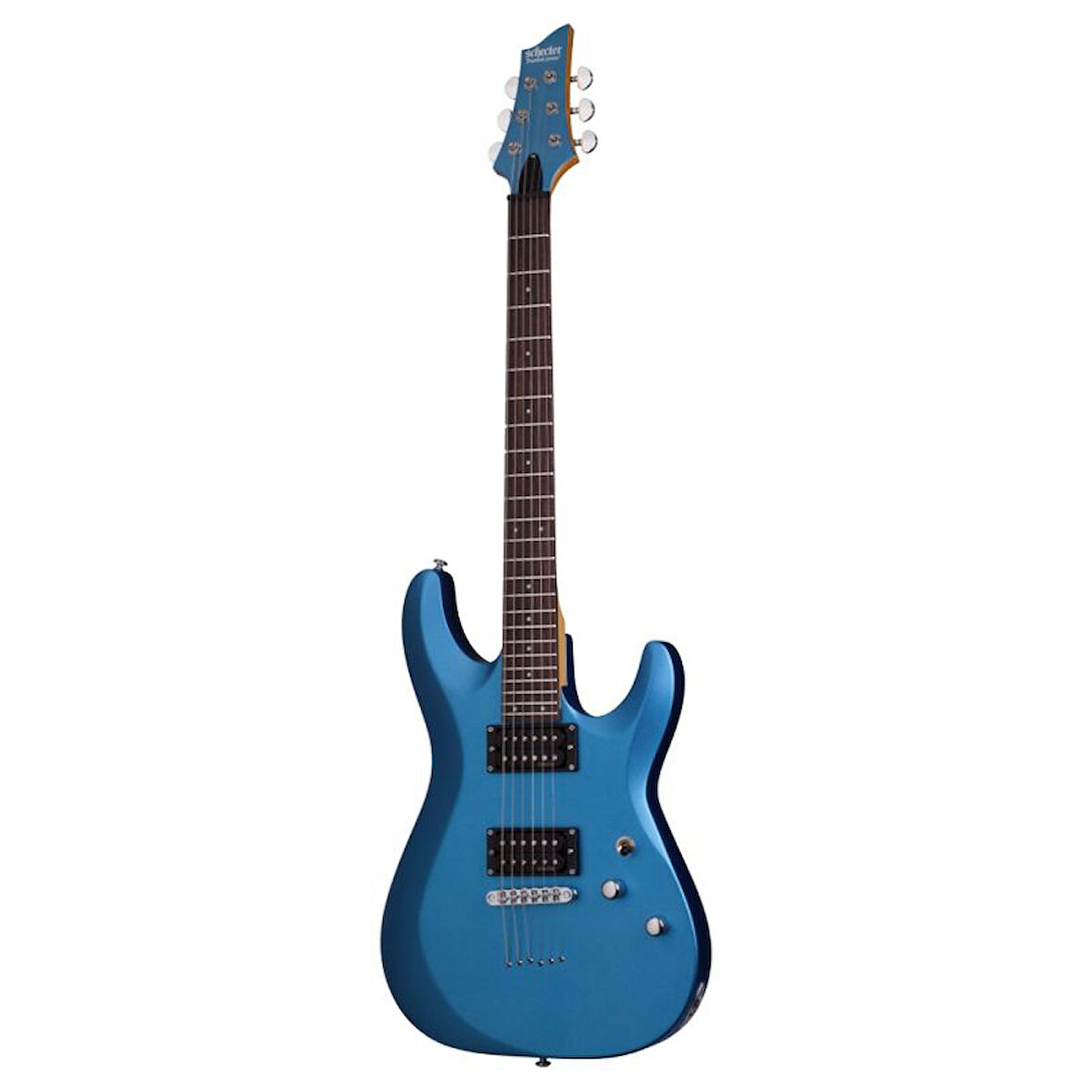Schecter C-6 Deluxe Elektro Gitar (Satin Metalik Mavi)