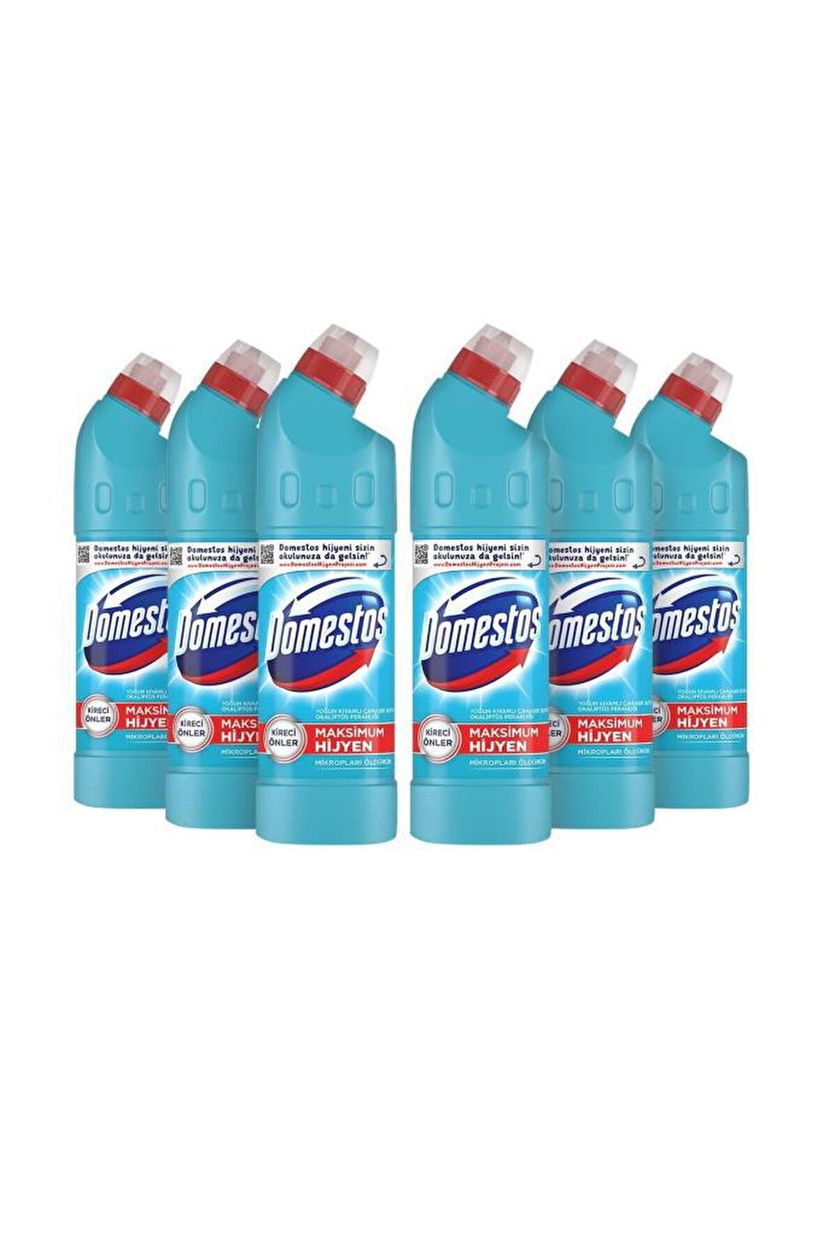 Domestos Maksimum Hijyen Okaliptus Normal Jel Çamaşır Suyu 6 x 750 ml