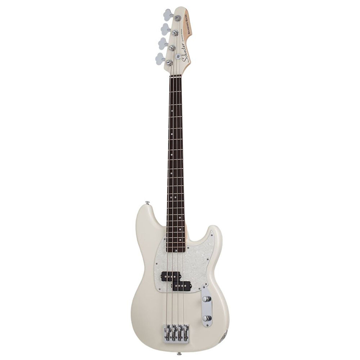 Schecter Banshee Bass Bas Gitar (Vintage Olympic White)
