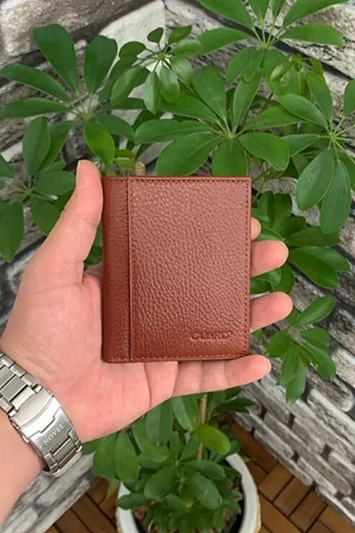 Derije Hakiki Deri Taba Mini Erkek Cüzdanı (T947)