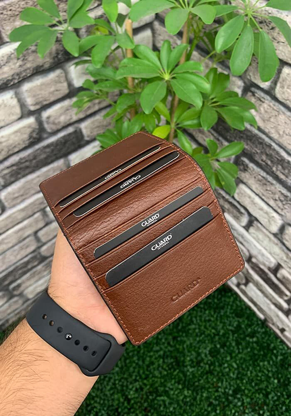 Derije Hakiki Deri Taba/Taba Patlı Tasarım Kartlık (T428)
