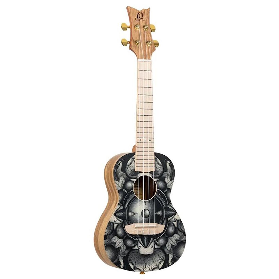 Ortega RUAR-BI Art Series Concert Ukulele (Birds)