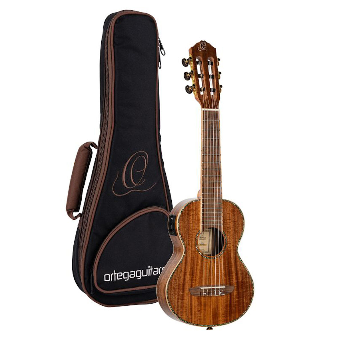 Ortega Mini Travel Series 17\" Elektro Guitalele (Acacia)