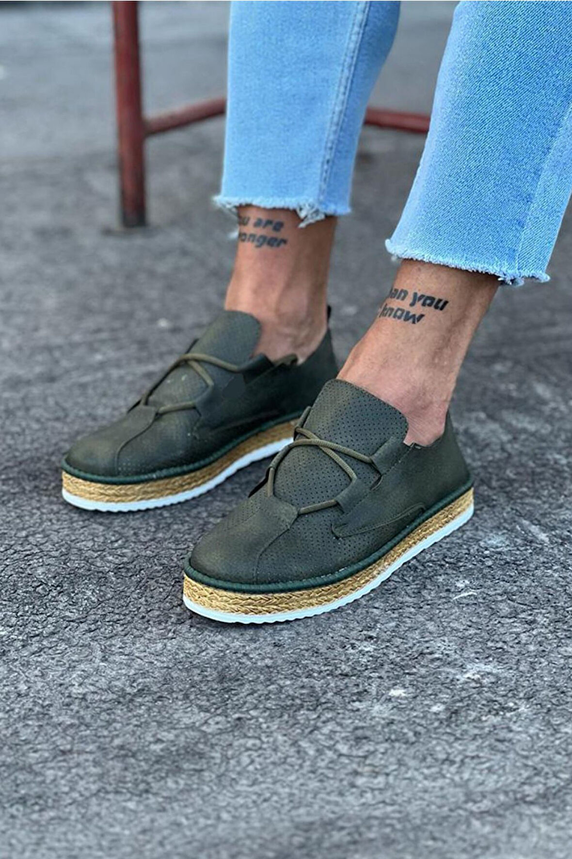 D-Haki Erkek Casual Ayakkabı-WG015