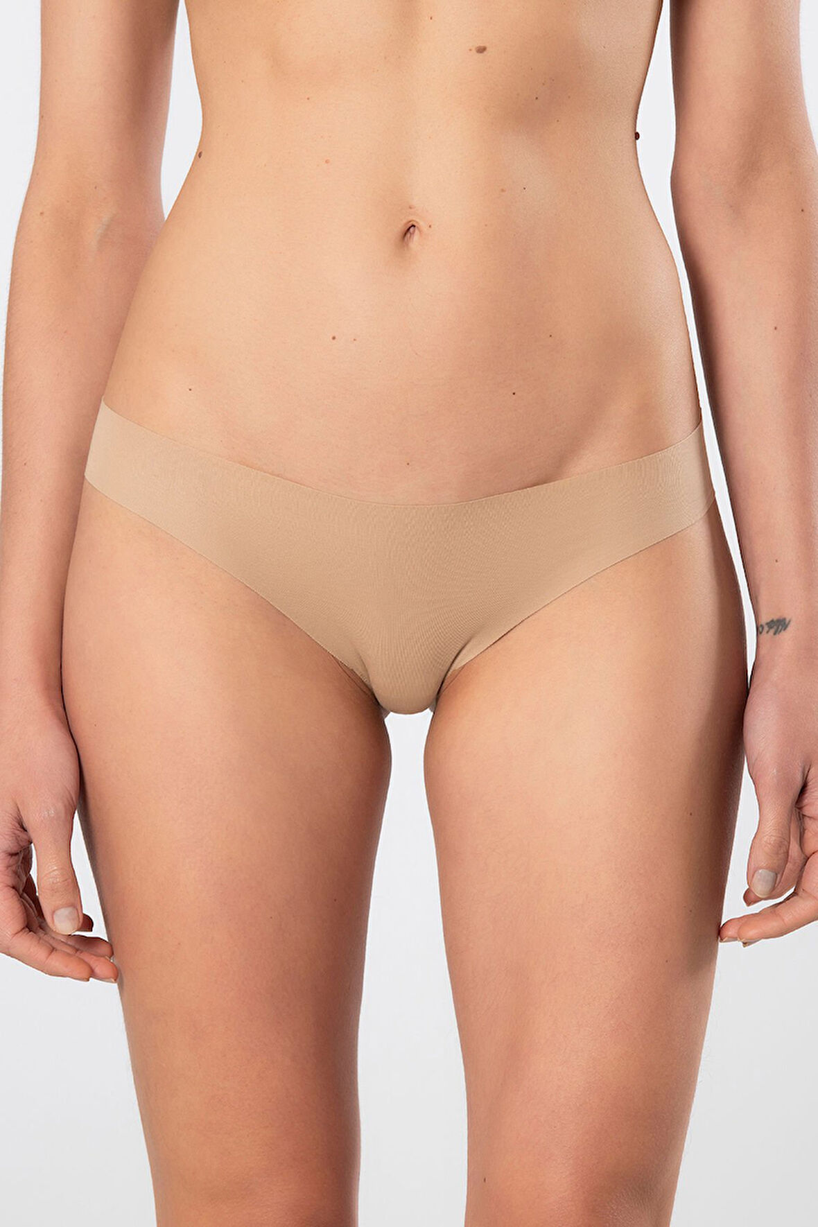 Türen Kadın Lazer Kesim Pamuklu Bikini Külot 907/Vizon