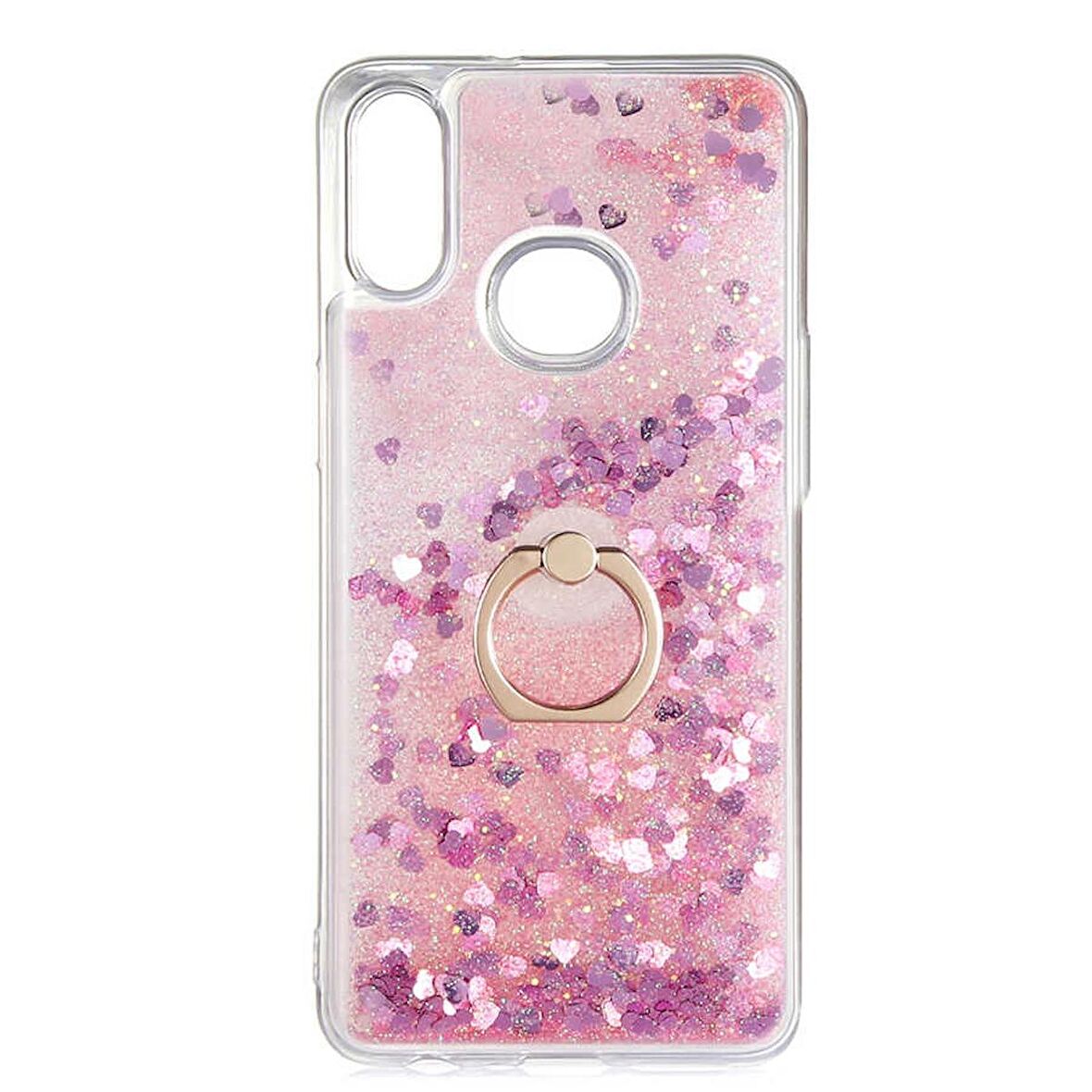 Gpack Samsung Galaxy A10S Kılıf Milce Sulu Yüzüklü Silikon Arka Kapak