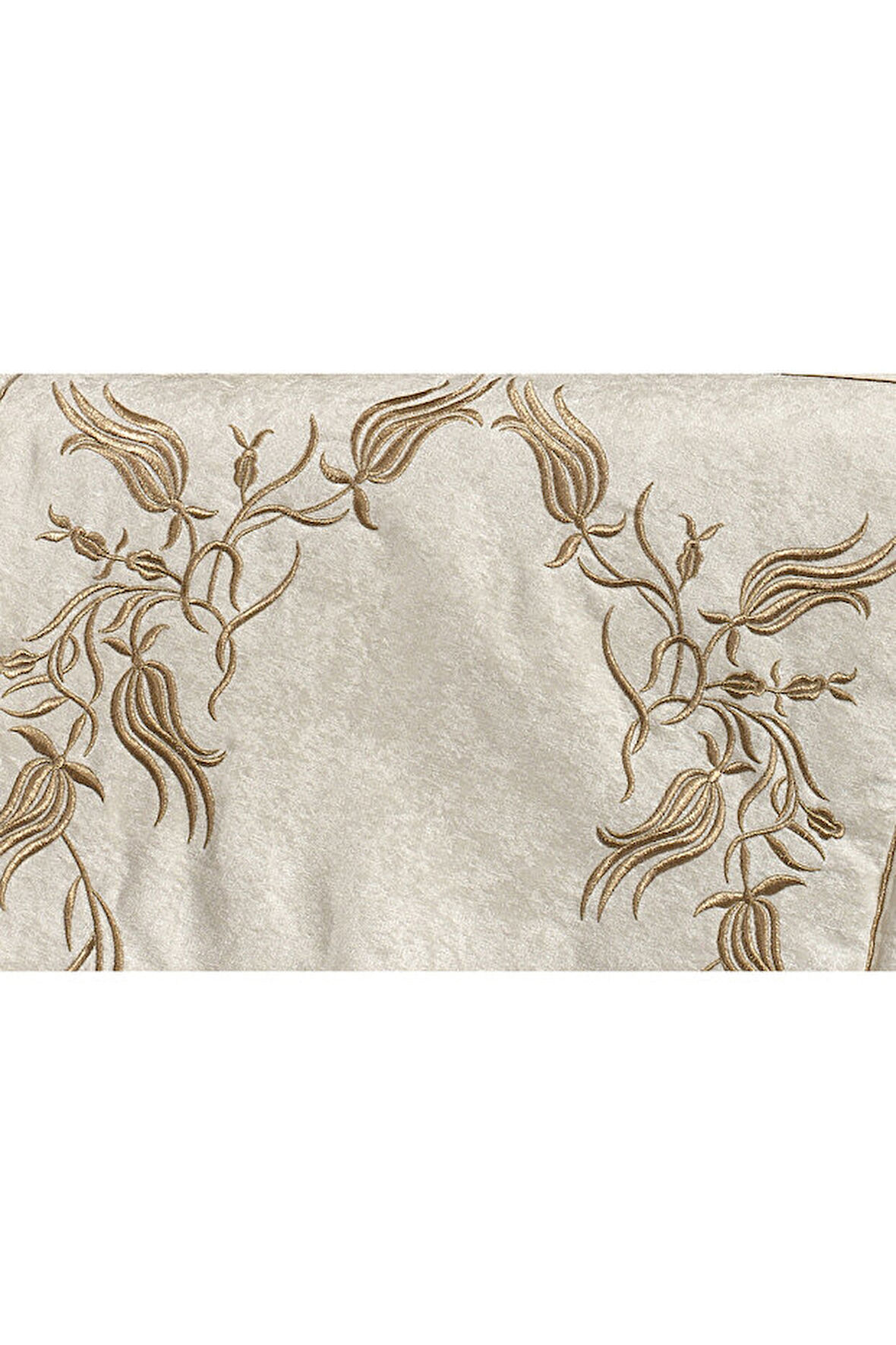 KASSO HOME Lale Seccade Seti-BEJ/Gold 4 Parça