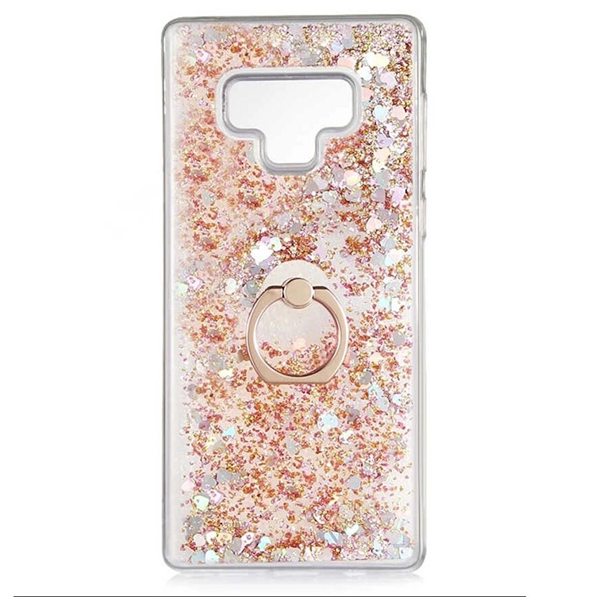 Gpack Samsung Galaxy Note 9 Kılıf Milce Sulu Yüzüklü Silikon Arka Kapak