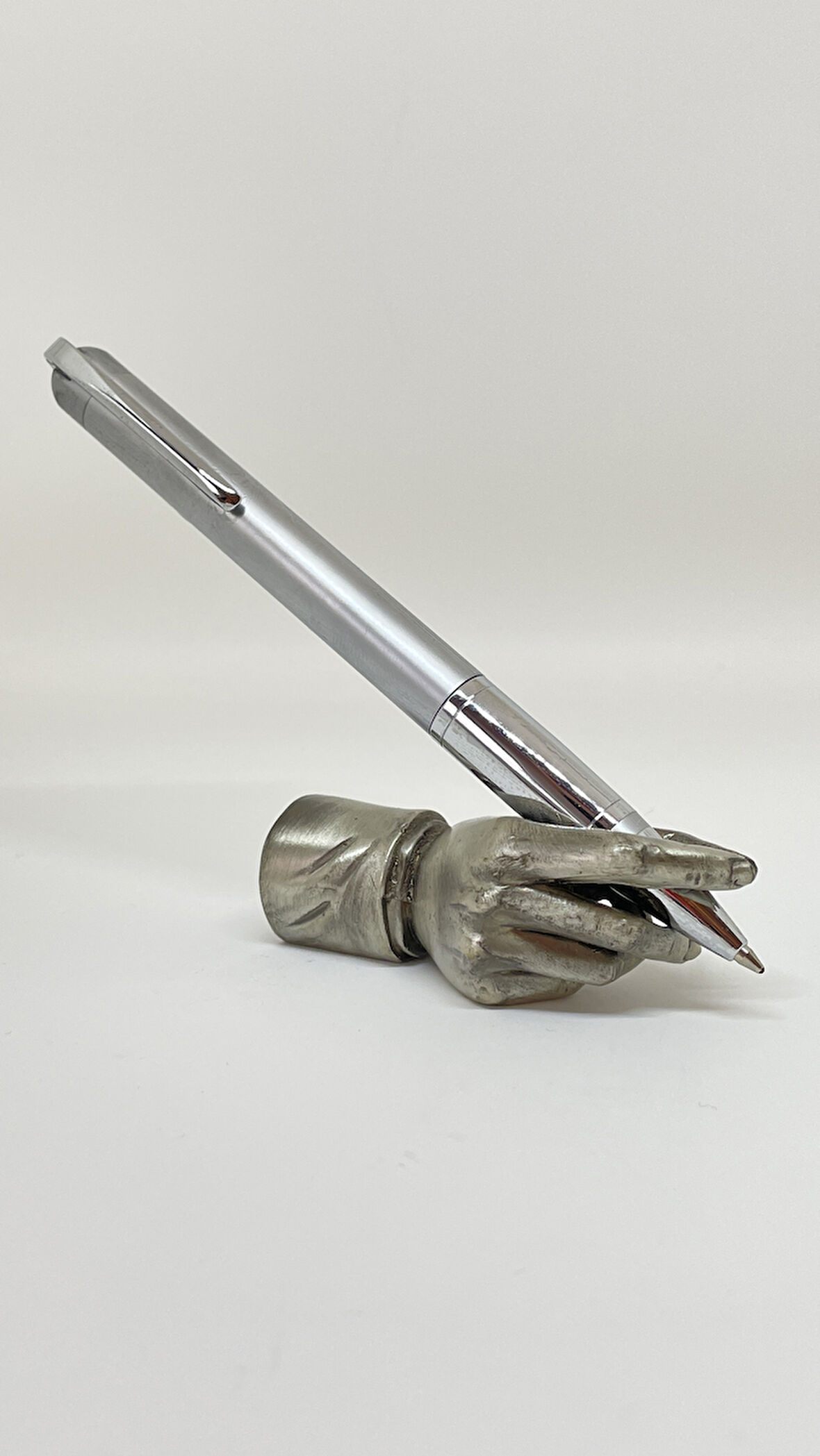 DivitPen  Silver Matte Twist Tükenmez Kalem