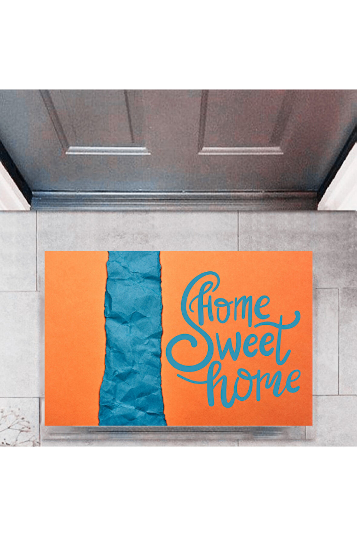 Kapı Önü Paspası Dekoratif Dijital Baskı Home Sweet Home P-2328
