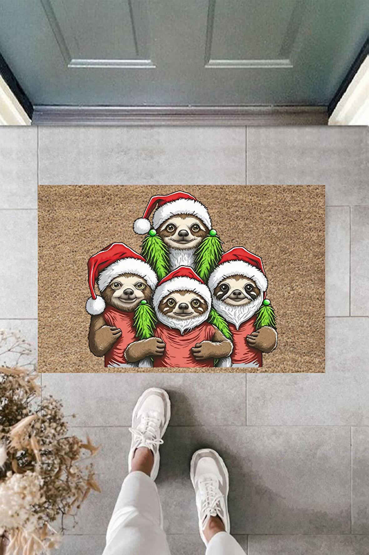 Kapı Önü Paspası Yeni Yıl Konsepti Dijital Baskı PY-175111202