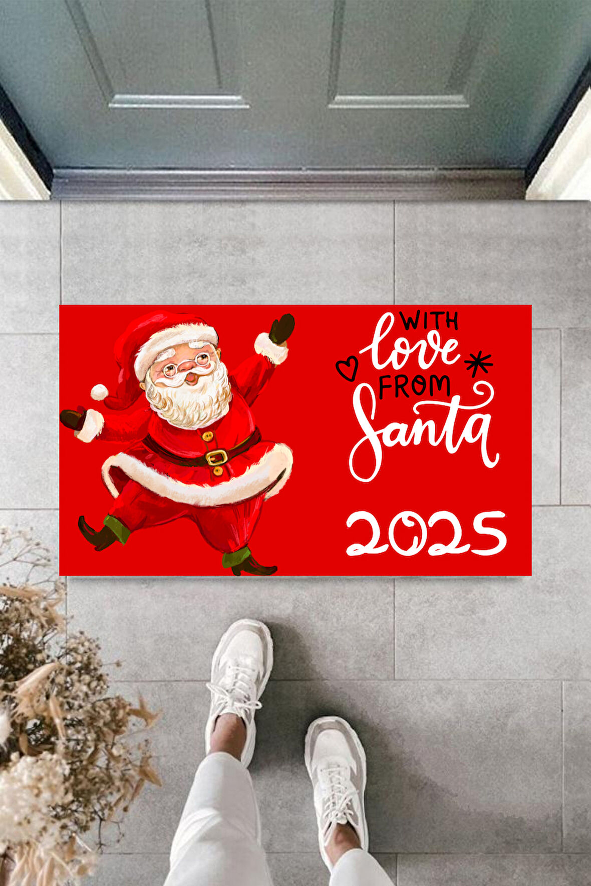 Kapı Önü Paspası Yeni Yıl 2025 Özel Tasarım Model 18