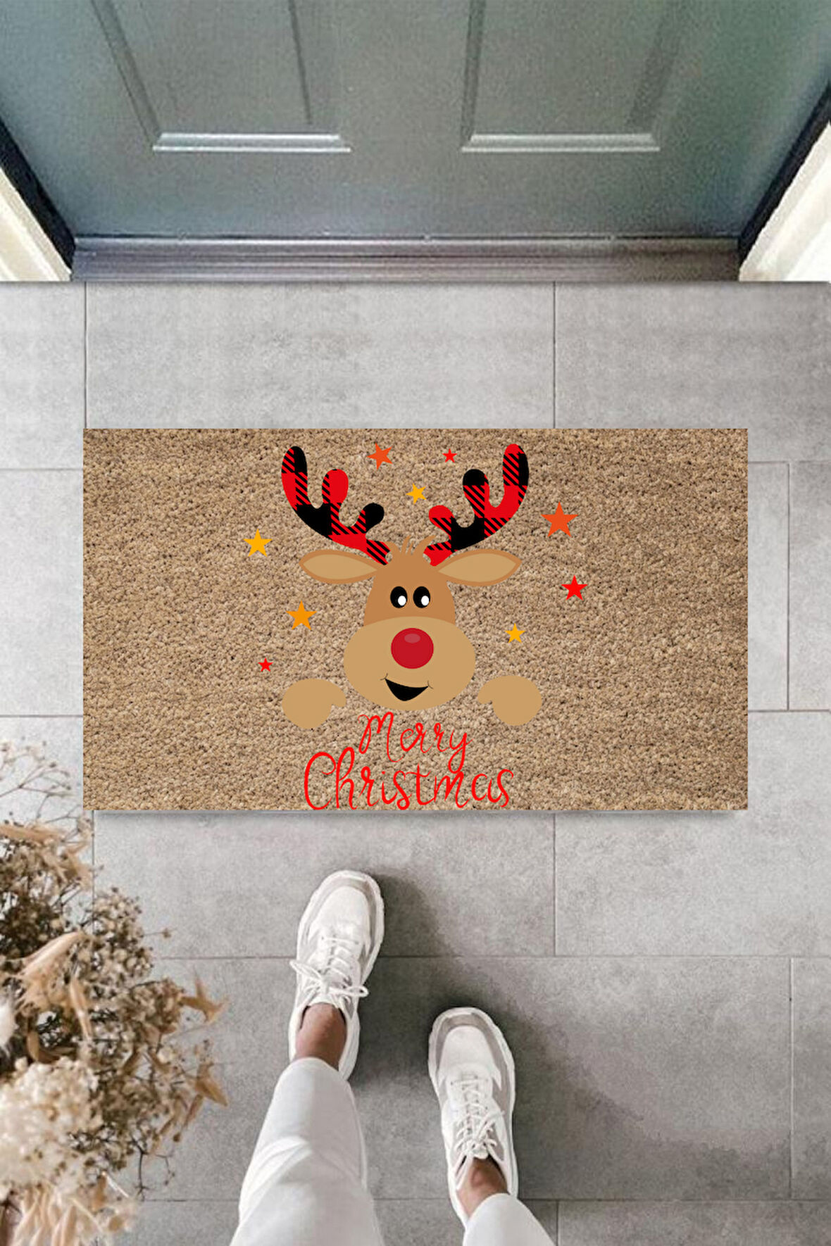 Kapı Önü Paspası Yeni Yıl 2025 Özel Tasarım Model 101